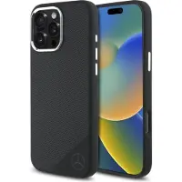 Mercedes MEHMP16L23SUGDK iPhone 16 Pro 6,3" svart hardcase Silikon med MagSafe tonal logo