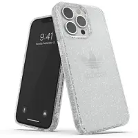 Adidas OR beskyttende klart etui med glitter til iPhone 13 Pro / iPhone 13 - gjennomsiktig sølv