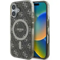 GUESS IML 4G MagSafe-bakgrunnsveske iPhone 16 Plus-etui - brun