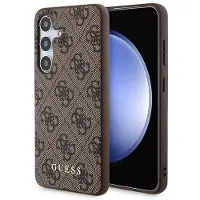 GUESS 4G metallgulllogoetui for Samsung Galaxy A35 - brun