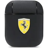 Ferrari FESA2LEBK AirPods-deksel svart/svart On Track Leather