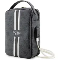 GUESS 4G Printed Stripes universell reiseveske/organizer for tilbehør - svart