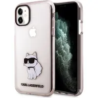 Karl Lagerfeld KLHCN61HNCHTCP iPhone 11 / Xr 6,1" rosa / rosa hardcase Ikonik Choupette