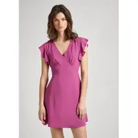 Pepe Jeans for woman. PL953522 Dress Camila pink (S), Casual, Viscose, Short sleeve, Sustainable