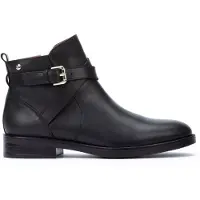 Pikolinos for woman. W3C-8869 Leather Booties Puertollano black (37), Flat, Zip, Casual