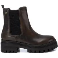Xti for woman. 14300402-BRONCE Ankle boots 143004 brown (36), 8 to 10 cm, Laces, Zip, Casual