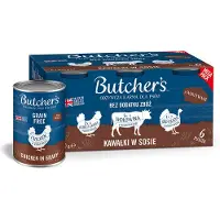 Butcher's Original, uten korn, 24 x 400 g - Blandingspakke (3 varianter)