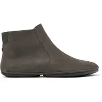 Camper for woman. K400313-019 Leather Ankle Boots Right grey (37), Flat, Zip, Casual