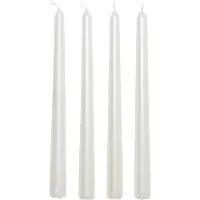 Atmosphera Sett med satenglys, 4 deler, 25 cm
