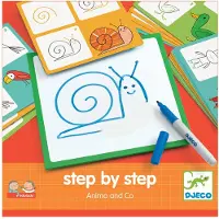 Djeco Tegnebrett - L Honor to Draw - Dyrevenner - - OneSize - Tavle