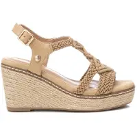 Xti for woman. 14283403-BEIGE Sandals 142834 brown (39), 8 to 10 cm, Buckle, Casual