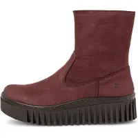 Art for woman. 115311467003_008 1531 Brighton Burgundy Leather Ankle Boots (40), 3 to 5 cm, Zip, Casual