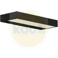 SERIEN LIGHTING Svart LED-vegglampe SML