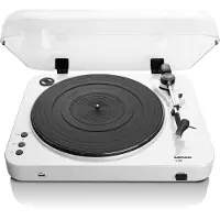 Lenco L-85 - turntable with digital recorder - Platespiller Hvit