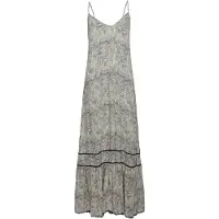 Superdry for woman. W8011294A Long blue strapless dress (L), Casual, Viscose, Sleeveless / Straps