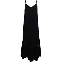 Superdry for woman. W8011294A Long black strapless dress (S), Casual, Viscose, Sleeveless / Straps