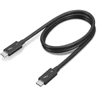 Lenovo - Thunderbolt-kabel - USB-C (hann) til USB-C (hann) - Thunderbolt 4 - 70 cm - 8K 60Hz støtte, 4K 60Hz støtte - svart