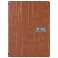 Securit A4 RUGA læder menuomslag i brun