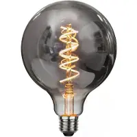 Star Trading LED-globepære E27 2W G125 Decoled Spiral Smoke