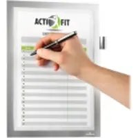 Durable DURAFRAME NOTE - Dokumentholder - for A4 - metallic sølv