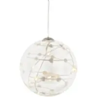 Sirius Home Sweet Christmas Ball, Figur, Gjennomsiktig, Glass, 8 ampuller, LED, Batteri