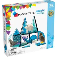 Magna-Tiles Magnetsett - 25 Deler - Arktiske dyr - - OneSize - Magnetisk leketøy