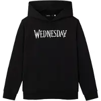 LMTD Hettegenser - NlfSille Wednesday - Black - - 11-12 år (146-152) - Hettegenser