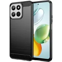 Mtp Products Honor 200 Smart/X7c 4G/5G Børstet TPU Deksel - Karbonfiber - Svart