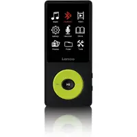 Lenco Xemio-860GN, MP3-spiller, 8 GB, LCD, 60 g, Sort, Limefarget, Hodetelefoner