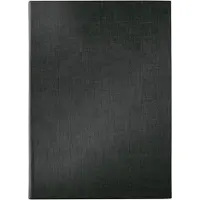 Sigel SM110, A4 (210x297 mm), Lær, Stoff/Tøy, Plast, Sort, Portrett, 8 ark, 2 lommer