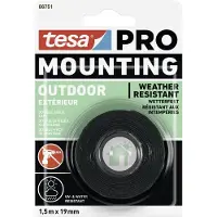 TESA Mounting PRO Outdoor 66751-00000-00 Monteringsbånd Transparent (L x B) 1.5 m x 19 mm 1 stk