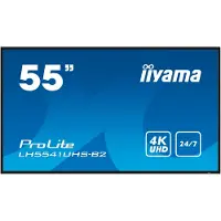 Iiyama ProLite LH5541UHS-B2 - 55 Diagonalklasse (54.6 synlig) LED-bakgrunnsbelyst LCD-skjerm - intelligent skilting - 4K UHD (2160p) 3840 x 2160 - svart, glanset