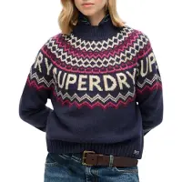 Superdry Fairisle Branded Jumper Genser