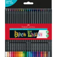 Faber-Castell Black Edition - coloured pencil - assorted brilliant colours (pack of 24)