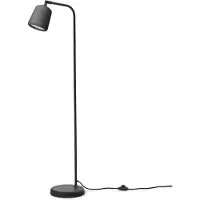New Works gulvlampe Materiale, mørkegrå, betong, høyde 125 cm