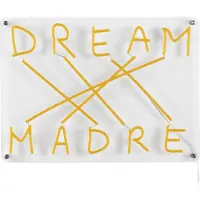 Seletti LED-dekovegglampe Dream-Madre, gul