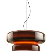 Marset Bohemia LED-hengelampe, Triac, ravfarget