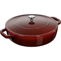 Staub støpejernssteker med lokk 28 cm grenadin