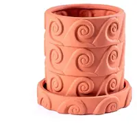 Seletti Vase Magna Graecia Onda, underkop, terrakotta