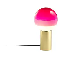 Marset bordlampe Dipping Light, høyde 22 cm, rosa/messing