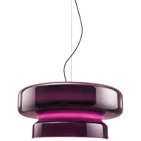 Marset LED-hengelampe Bohemia, Triac, fiolett