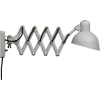 Fritz Hansen Kaiser idell 6718-W vegglampe med stikkontakt, grå