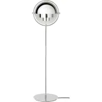 Gubi gulvlampe Multi-Lite, høyde 148 cm, krom/krom