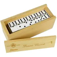 Fournier Domino Chamelo Celluloid Treboks Brettspill
