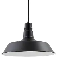 LINDBY hengelampe Laylan, nikkel/hvit, Ø 46 cm, metall
