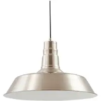 LINDBY hengelampe Laylan, svart/hvit, Ø 46 cm, metall
