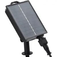 LINDBY LED-lampe med jordspyd Syrene, 45 cm, svart, aluminium