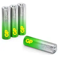 GP Batterier Super Alkaline AA-batteri LR6/15AU 4-pakk