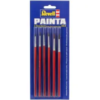 Revell Painta Standard - Malebørste - størrelse: 0, 1, 2, 3, 4, 00 (en pakke 6)