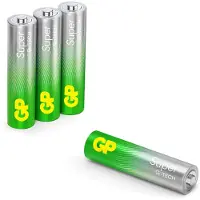 GP Super Alkaline AAA-batteri LR03/24AU 4-pakk